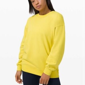 Lululemon Perfectly Oversized Crew - Yellow Serpentine - Size 6